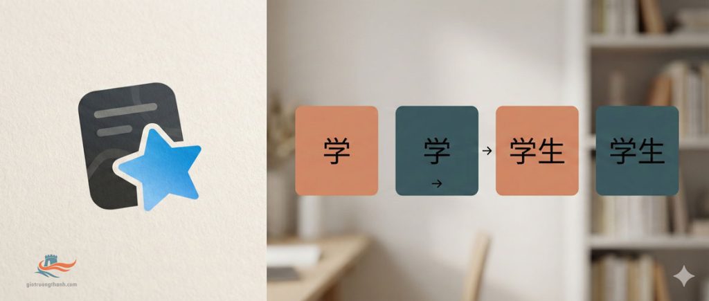  Biểu tượng Anki và cách chia deck học chữ Hán HSK 3.0.