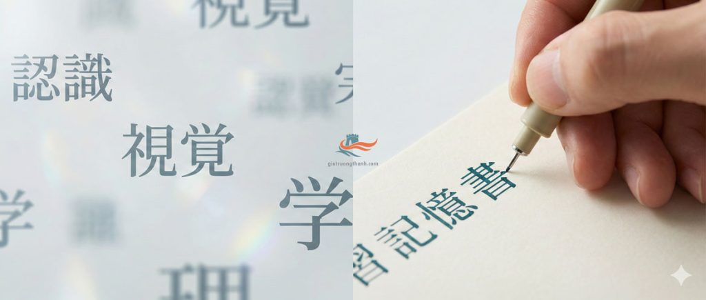 Kỹ năng nhận diện và viết tay chữ Hán là hai cơ chế ghi nhớ khác nhau.