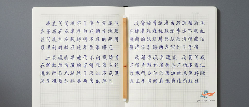 Alt Text này tập trung vào "cấu trúc" và "kích thước", trực tiếp bổ trợ cho lời khuyên ở mục VI về việc luyện viết chữ rõ ràng trước khi luyện viết nhanh.