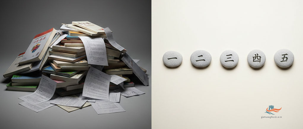 So sánh giữa việc học tiếng Trung không kế hoạch và lộ trình tự học HSK 3.0 có định hướng rõ ràng.