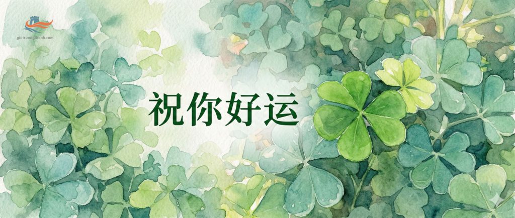 Cách nói chúc bạn may mắn trong tiếng Trung 祝你好运